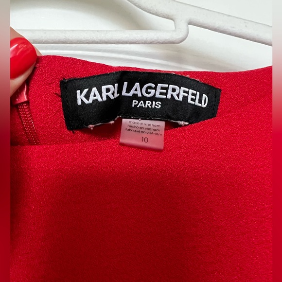 Karl Lagerfeld Red Dress - Picture 3 of 4